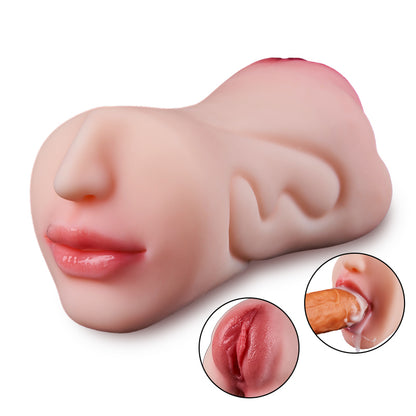 Juguete sexual oral con textura 3D para clítoris, 2 en 1, con bolsillo, 0,8 kg