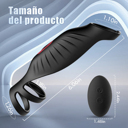 【Hot new products】Anillo de pene eficaz a través de la vibración con 9 frecuencias.