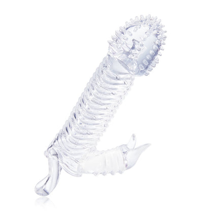 19,6 cm Transparent Vibrerande Penis Slida