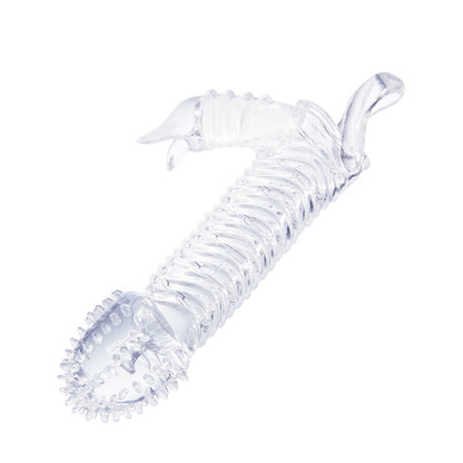 19,6 cm Transparent Vibrerande Penis Slida