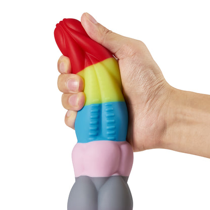 Large Rainbow Dildo with Suction Cup