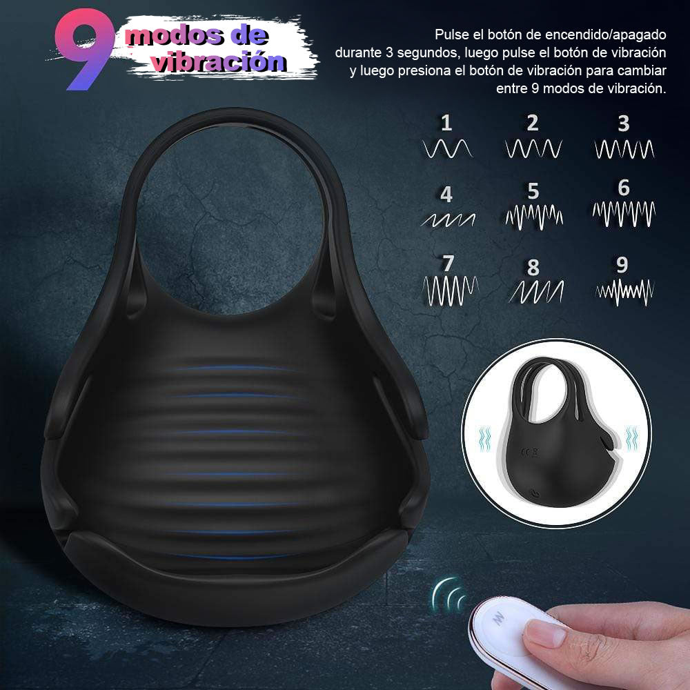 Anillo Vibrado para los testículos incluyendo el pene